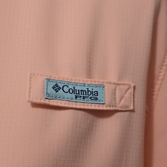 Columbia PFG Tamiami™ II Tiki Pink Short Sleeve Fishing Shirt Size XL Utility - Picture 3 of 7
